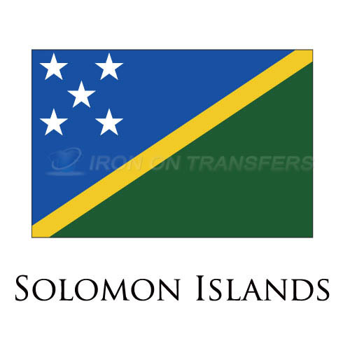 Solomon Islands flag Iron-on Stickers (Heat Transfers)NO.1984